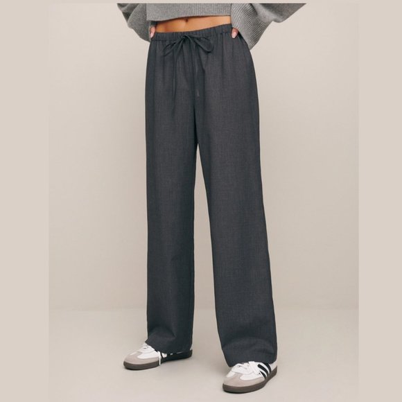 Reformation Olina Pant + Charcoal  | NWOT - Picture 4 of 9